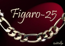 Figaro 25 - řetízek zlacený